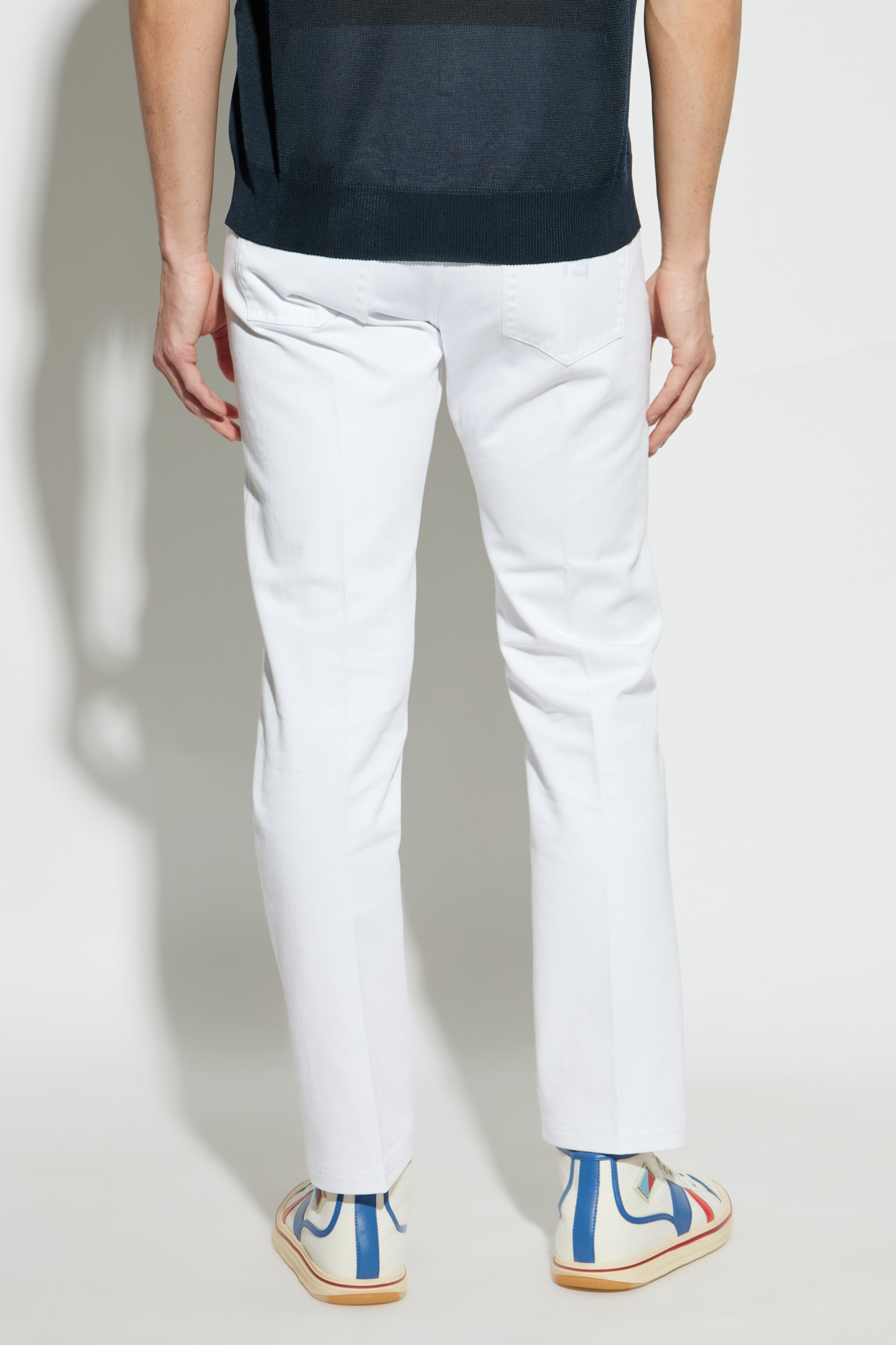 White Jeans with tapered legs Fendi - Vitkac AS